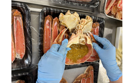 焼き蟹セット（本ズワイガニ900g～1kg×2杯分／蟹味噌付き・カニだし付き）