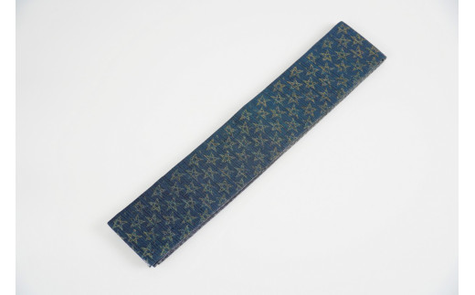 角帯　星空（紺）*リバーシブル幅約10.2cm×長さ約420cm