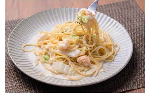 「カニ屋が作る 海のパスタ」 海香る ガサ海老のクリームパスタ 5皿セット