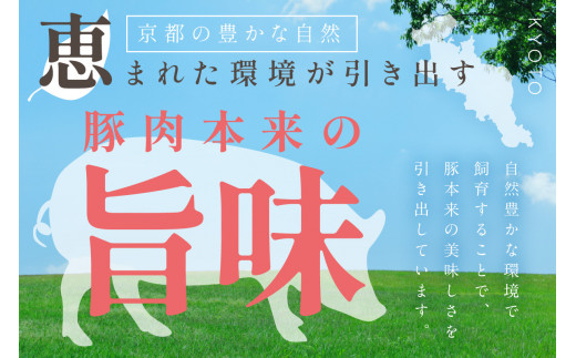 京都産こだわりの豚肉 こま切れ　1.5kg （250g×6パック）