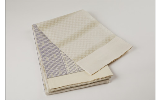 丹後帯　京袋帯「三椏古事記文」