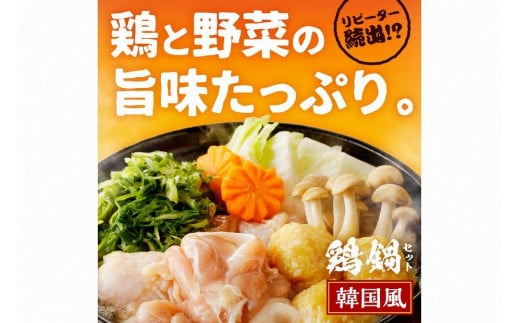 京都・京丹後の若鶏と九条ネギの韓国風鶏鍋セット（単身用セット）