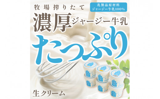 丹後ジャージー牧場直送！搾りたてジャージー牛乳から作る濃厚ミルクのジャージーアイス6個セット