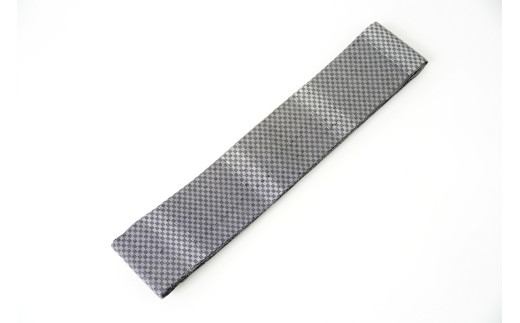 角帯　大ウロコ文（グレー）*リバーシブル幅約10.2cm×長さ約420cm