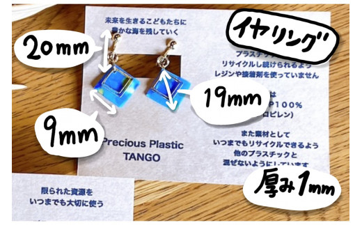Precious Plastic イヤリング