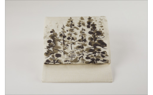 丹後帯　袋帯「夫婦杉」