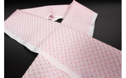 刺繍半衿 薄ピンク