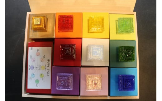 なりたい自分に変わる「手のひらガラス」（黄色）