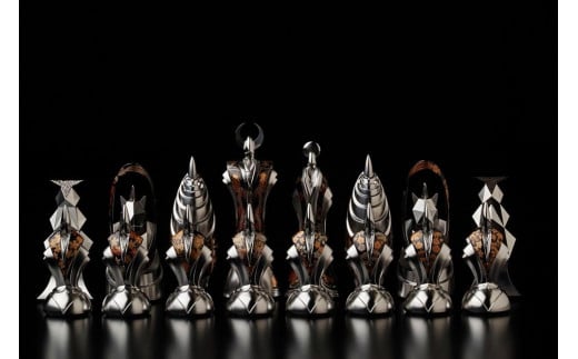 匠チェス（3-Queen 黒1体）姫（蝶、花紋、藤、竹、菊、桐、梅、桜）