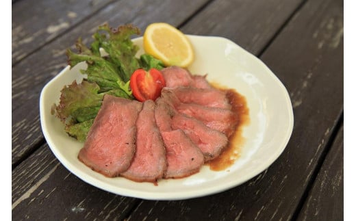 日本海牧場のローストビーフ（1袋）と日本海牧場の【牛生ハム】ブレザオラ（3袋）セット