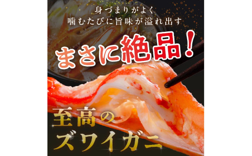 【訳あり！カニ酢付き】急速冷凍 ボイル済み 本ズワイガニ 2Lサイズ6肩　蟹・カニ・かに・ボイルカニ・ボイルズワイガニ・訳あり かに