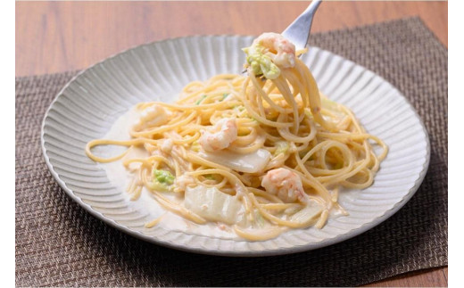 「カニ屋が作る 海のパスタ」 海香る ガサ海老のクリームパスタ 5皿セット