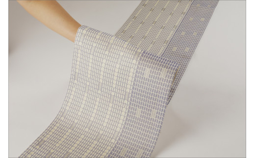 丹後帯　京袋帯「三椏古事記文」