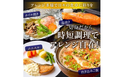 お手軽！絶品！厚切り　塩銀鮭切身 約1kg（プロトン凍結　訳あり　不揃い）