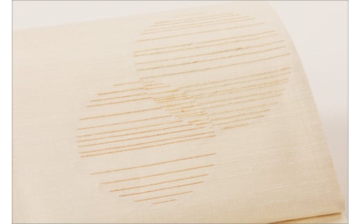 丹後の藤布　京袋帯「古代藤糸丸重文」　白