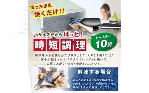 【訳あり】魚屋の味付け骨取り塩サバお手軽56切れ