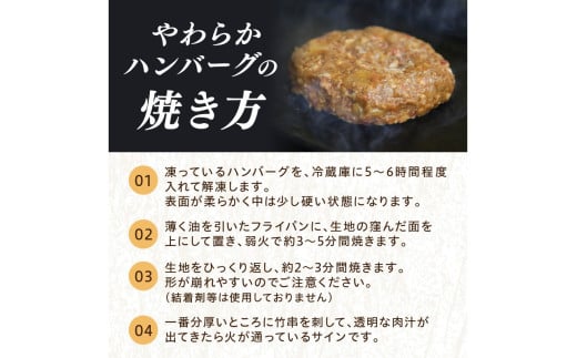 <定期便・隔月3回>塩で食べるやわらかハンバーグ（デミグラスソース付）