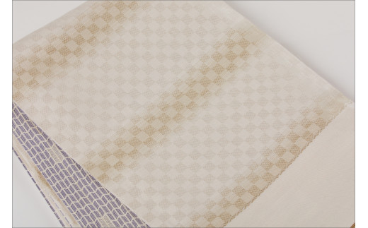 丹後帯　京袋帯「三椏古事記文」