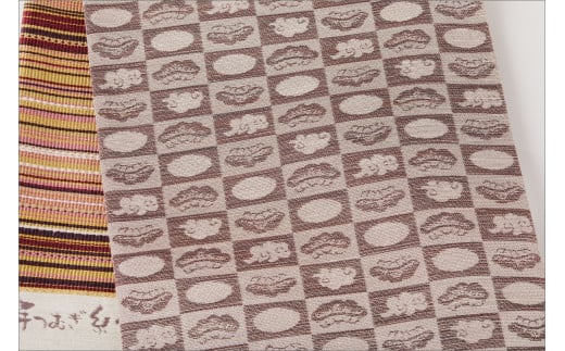 丹後帯　袋帯「ユイタン」　紫ピンク