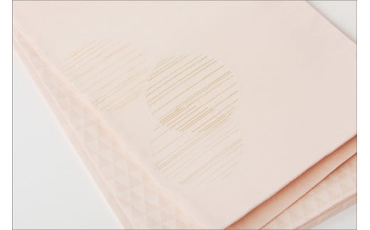 丹後の藤布　京袋帯「古代藤糸丸重文」　ピンク