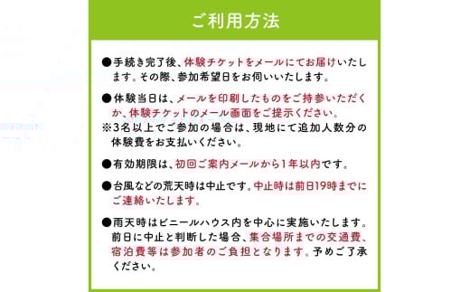 オーガニックファームでのんびり過ごそう！収穫体験&お土産付き(2名様分)