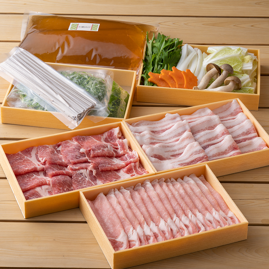 豚肉 農林水産大臣賞受賞 京丹波高原豚 しゃぶしゃぶ セット 九条葱 出汁 蕎麦 ロース 肩ロース 豚バラ 野菜 柚子胡椒 お肉 豚 肉 しゃぶしゃぶ肉 ブランド 京都 牛肉/しゃぶしゃぶ 