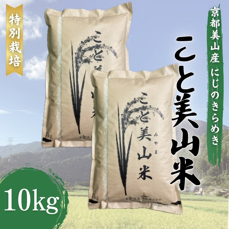 令和6年度産 新米 にじのきらめき 10kg 美山町産 こと美山米 特別栽培米