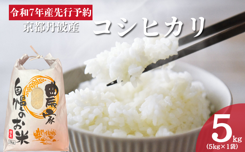 令和7年産予約 京都丹波産 コシヒカリ 5kg 白米