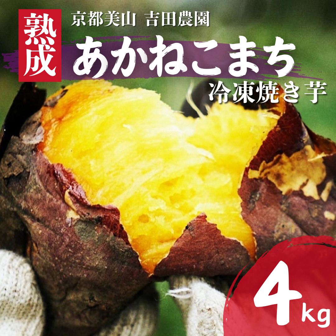 産地直送 冷凍焼き芋 4kg 熟成 あかねこまち 京都丹波産 【※予約商品25年12月より順次発送】 やきいも 焼き芋 さつまいも おやつ