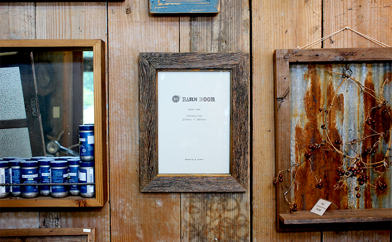 バーンウッドフレーム A4　壁掛け 木製 ウッド 木 シンプル おしゃれ 北米 アンティーク ヴィンテージ モダン 写真フレーム