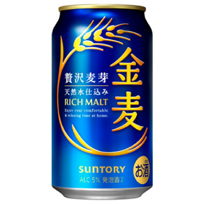 サントリー　金麦 350ml1ケース(24本)【京都 天然水のビール工場産】【配送不可地域：離島・沖縄県】【1212323】