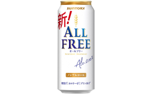 【毎月定期便】サントリー「オールフリー」500ml×24本全6回【配送不可地域：離島・沖縄県】【4001763】