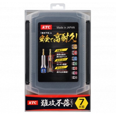 KTC インパクトドライバ用ソケットビットセット 難攻不落(7コ組) [TBZP637]【1571123】