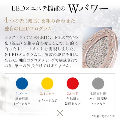 LED美顔器 ExidealOvo 大人の肌悩みへお家での本格的スキンケアをご提案【1315610】
