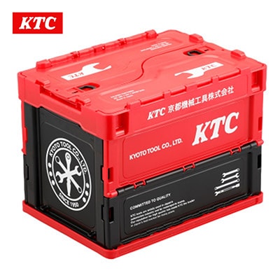 KTC 折りたたみコンテナ20L(レッド) [YG-195]【1140611】