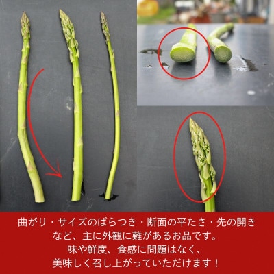 【訳あり】アスパラガス1kg 2026年産 朝採りアスパラ　S〜2Lサイズを農家直送でお届け【配送不可地域：離島】【1733760】
