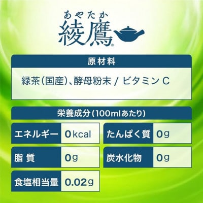 綾鷹650mlPET24本入り【1131607】