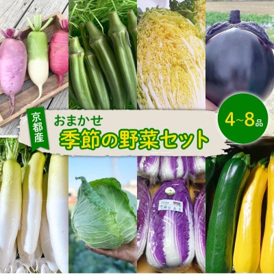 京都府久御山町産　おまかせ 季節の野菜 詰め合わせセット 4〜8品【1701579】