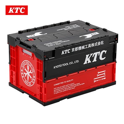 KTC 折りたたみコンテナ50L(ブラック) [YG-196BK]【1127540】