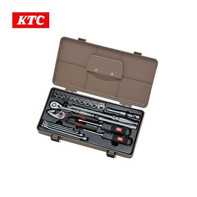 KTC 9.5sq.工具セット(片開きプラハードケースタイプ)[22点][SK3220P]【1675498】