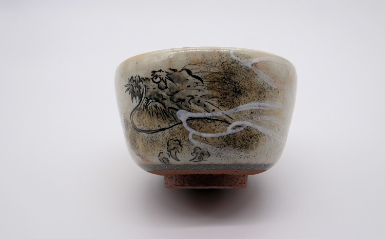 京絵付け茶碗（雲竜図）【199】