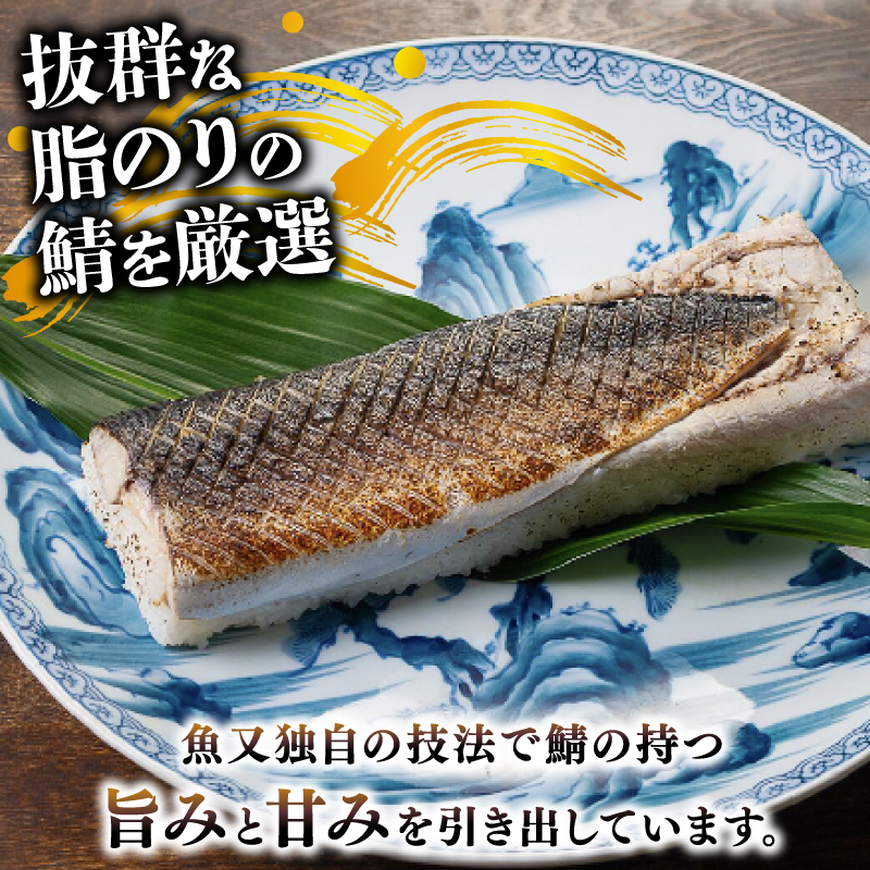 魚又代々 炙り鯖寿司 1本 (900g) 鯖寿司 炙り鯖寿司 炙り 寿司 鯖 サバ さば寿司 サバ寿司 海鮮 和食 京都 井手町 京料理 冷蔵 1万円 10000円【100】