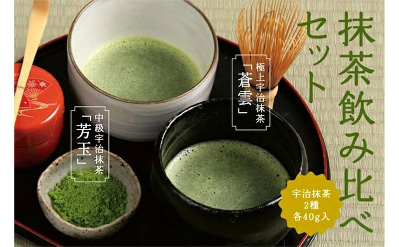 抹茶飲み比べセット（宇治抹茶2種詰め合わせ）〈抹茶 茶 飲み比べ セット 詰合せ 宇治〉