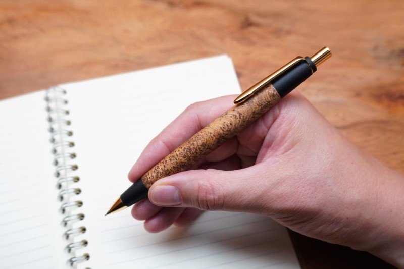 天然屋久杉【極上泡瘤】無垢シャープペンシル(0.5mm)1本 〈 文具 シャーペン 工芸品 文房具 木軸 木製 ギフト 贈答 入学 高級 記念〉 ボールペン 