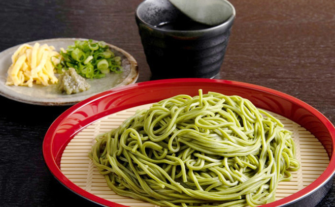 宇治抹茶「極」12人前（つゆ付き）茶蕎麦 茶そば 蕎麦 そば 宇治抹茶 抹茶 石臼挽き 宇治 温冷 乾物