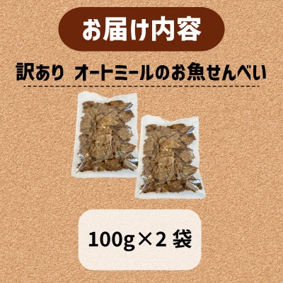 【ペット用】訳あり　BariShBariShオートミールのお魚せんべい (鯵、カマス、鰯) 200g【1593204】