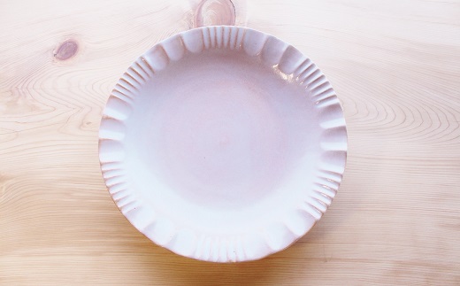 京丹波町の窯元「工房瑞穂」特製の大皿（ピンク）