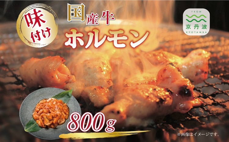 国産牛ホルモン ホソ味付け 800g 人気商品 国産牛 ホルモン 特製たれ 味付け 焼肉 バーベキュー 京都 丹波 いづつ屋 ※北海道・沖縄・その他離島への配送不可 [014IZ001]