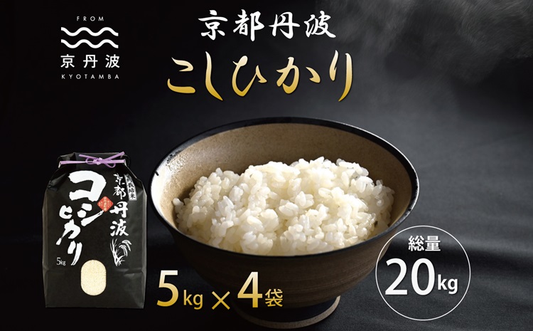 京丹波こしひかり 20kg 令和6年産 新米 京都 米 精米 コシヒカリ ※北海道・沖縄・その他離島は配送不可 [033MB001]