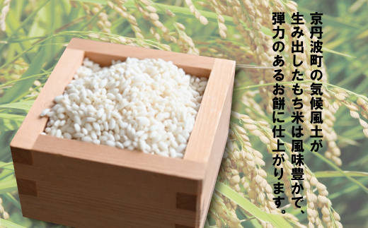 京丹波町産 もち米 4.5kg（1.5kg×3袋） 新羽二重糯 餅 もち 餅米 小分け 国産 京都 丹波 お正月  ※北海道・沖縄・その他離島は配送不可